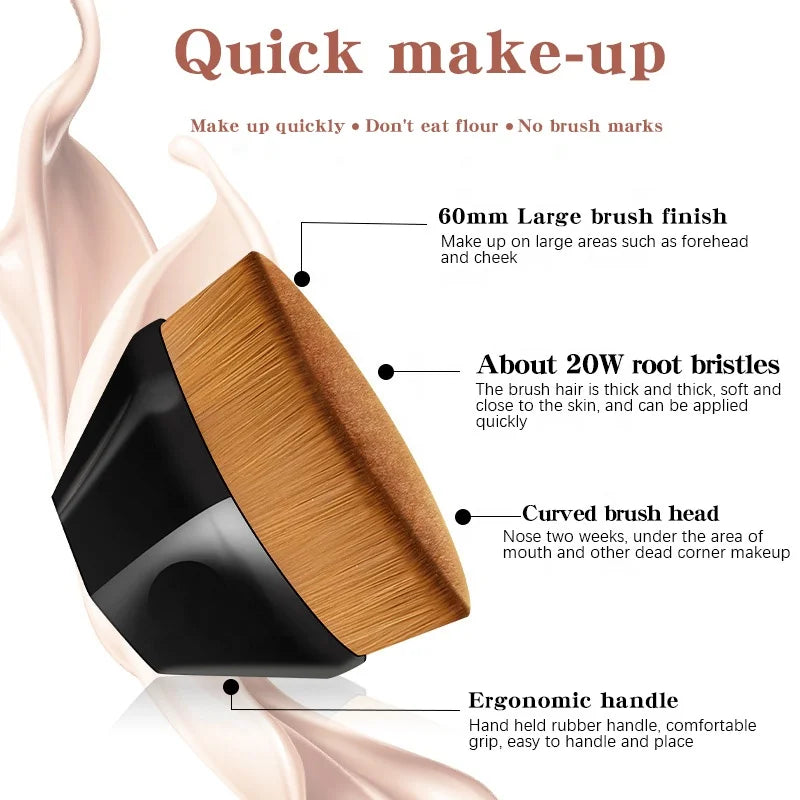 New Magic Makeup Brush Liquid Foundation BB Cream No Trace Soft High Density Fiber Hair Easy to Carry Girls Beauty Tools