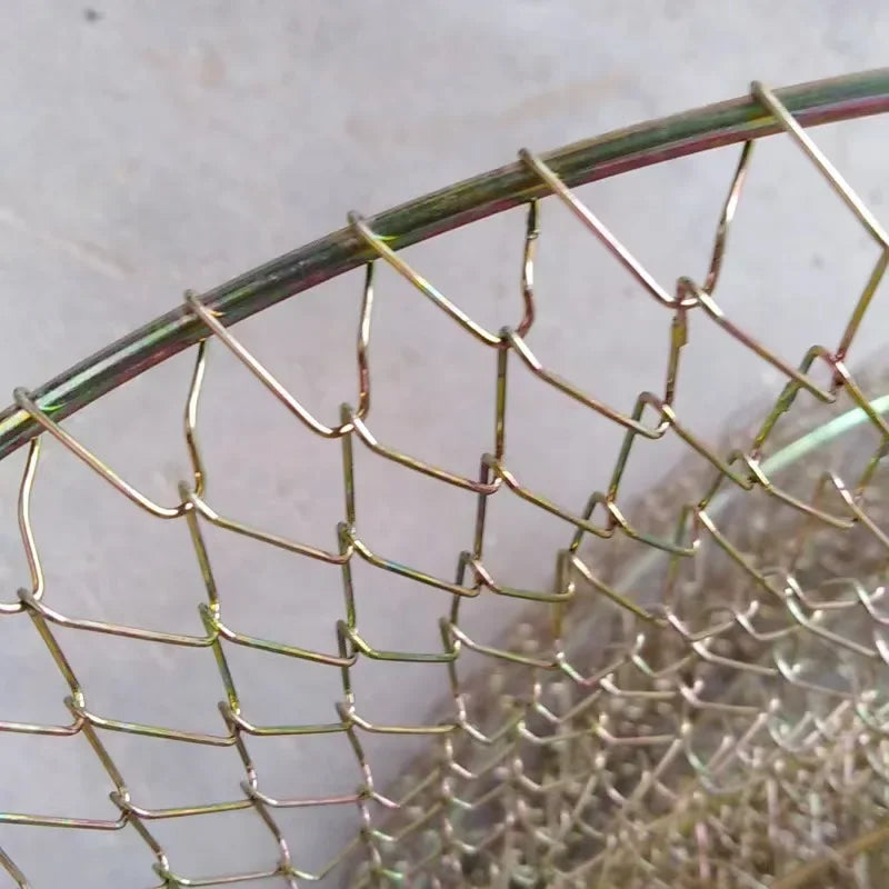 Wire Fish Care Folding Fish Basket Fish Basket Shrimp Basket Fishing Outdoor Supplies Durable Fishing Net Fishing Accessories